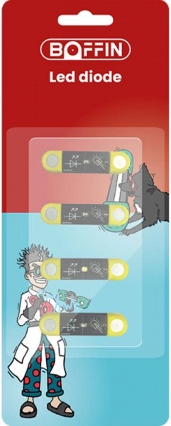 Boffin Magnetic sæt af LED-dioder – 12 farvede LED til eksperimenter og projekter