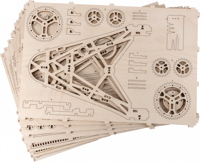 WOODEN CITY 3D puslespil Mølle 222 dele