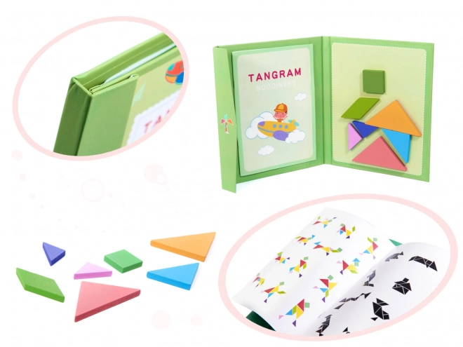 Magnetisk 3D puslespil tangram blokke