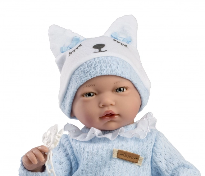 Guca realistisk babydukke med lyde 38 cm