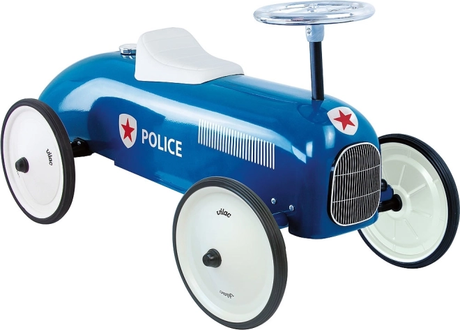 Vilac Vintage metal løbecykel i stil med politibil
