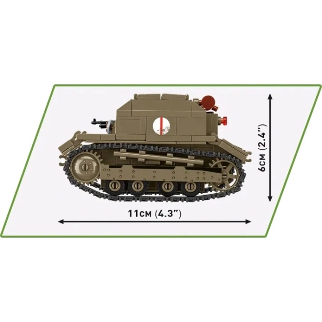 Tankmodel TK-3 til byggesæt, 323 dele