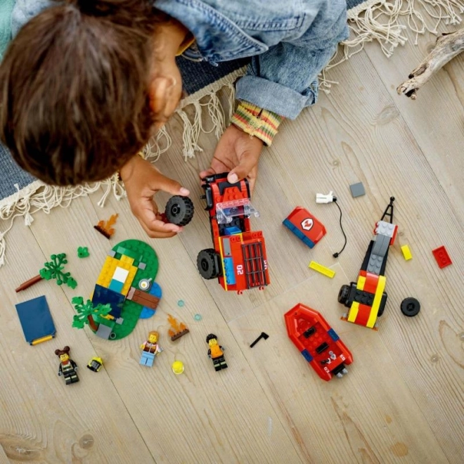 LEGO® City 60412 Brandbil 4x4 og redningsbåd