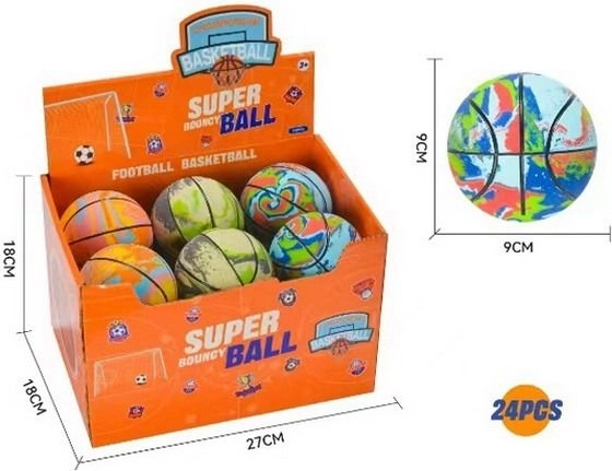 Basketball Bold Regnbue 9 cm