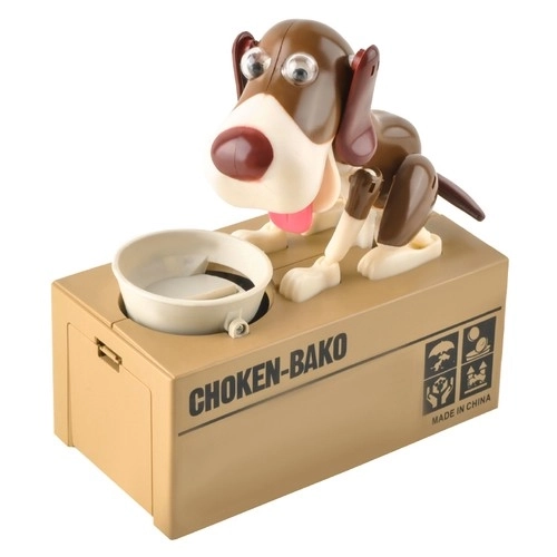 Hund sparegris lys brun
