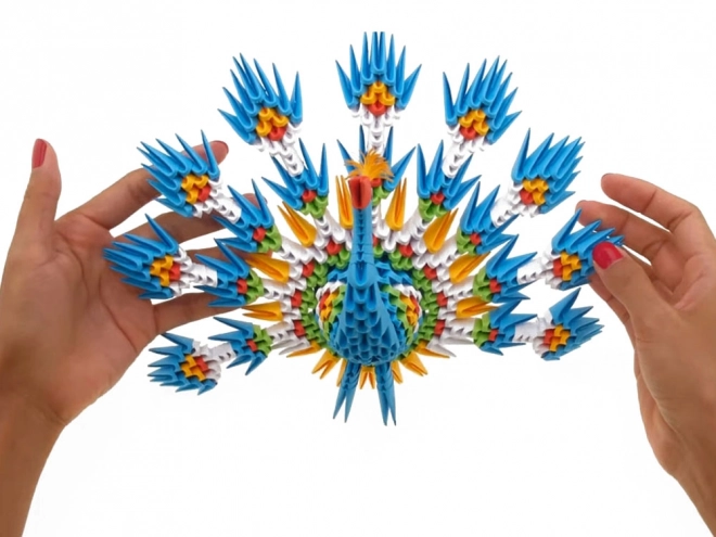 Kreativ Origami 3D Påfugl af Alexander