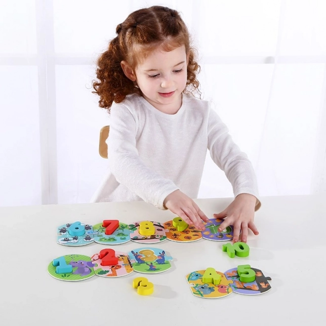 Lærerigt puslespil Montessori Tooky Toy