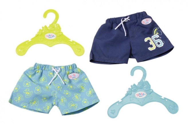 Baby born strand sommer shorts blå