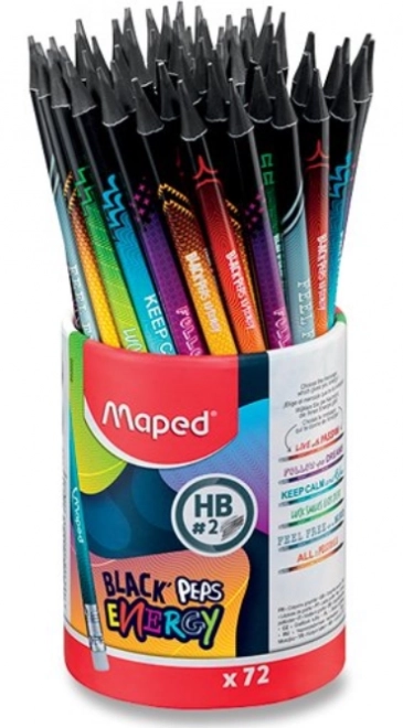 MAPED Grafitblyant Black'Peps Energy 1 stk (mix)