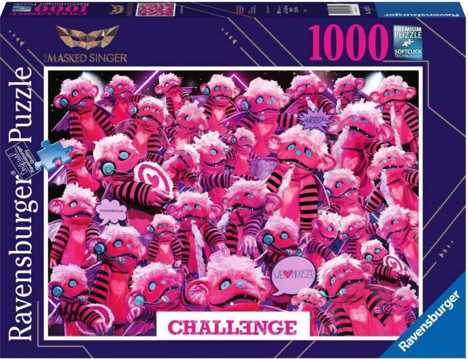 Ravensburger puslespil Masked Singer med monster 1000 brikker