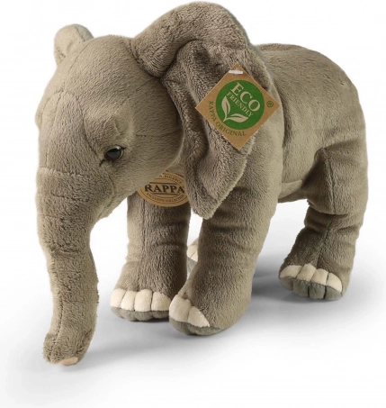 plysjet afrikansk elefant 28 cm eco‑friendly