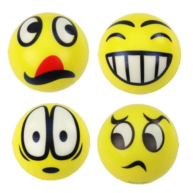 Antistress bold med emojier 6 cm