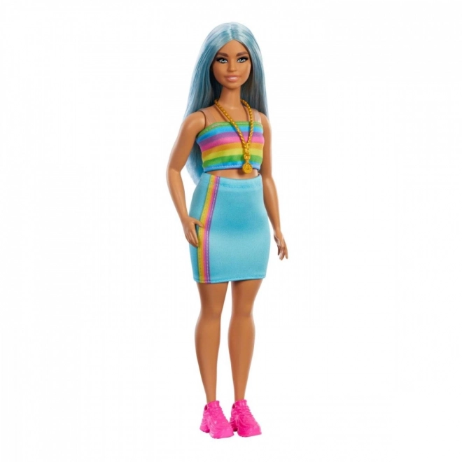 Barbie Fashionistas lange blå hår