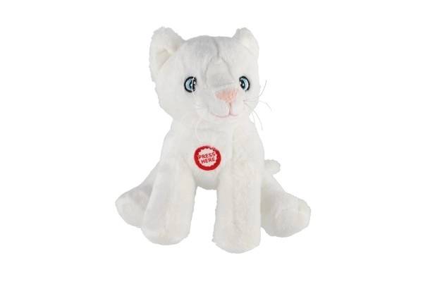 Maskot Leo, cremefarvet kat 15 cm