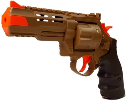 Kamp med pistol: reagerer på træffere