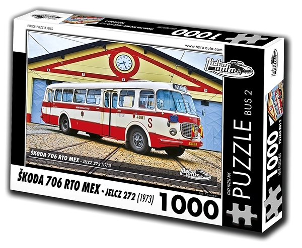 Puslespil RETRO-AUTA Škoda 706 RTO MEX – bus, 1000 brikker