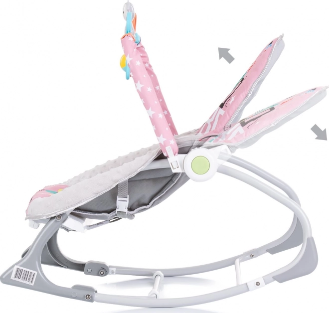CHIPOLINO Babystol vibrerende 2i1 Baby Spa Pink