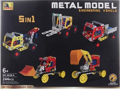 Metal byggesæt 5i1