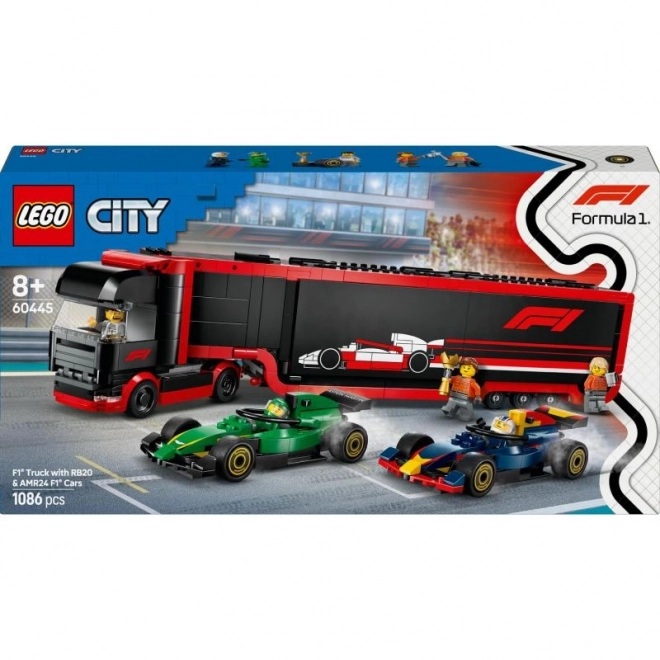 LEGO® City 60445 Lastbil F1® med biler F1® RB20 og AMR24