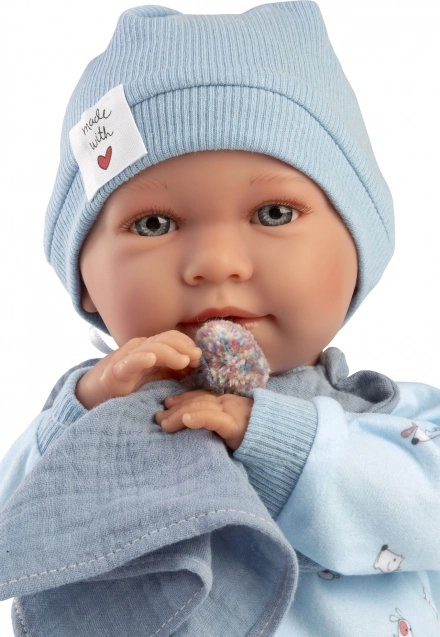 Dragt til dukke spædbarn New Born størrelse 40-42 cm med tilbehør