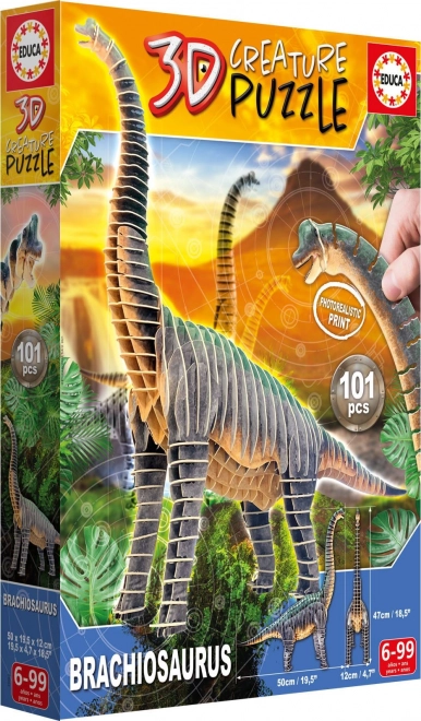 3D puslespil Brachiosaurus - 101 dele