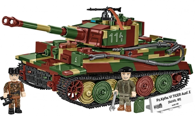 Modeltanken Tiger I af 870 klodser