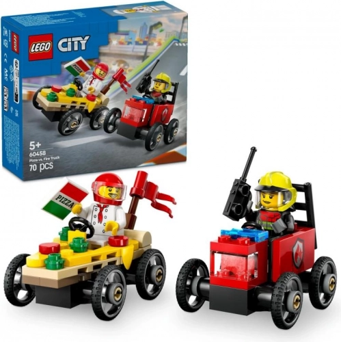LEGO® City 60458 Racersæt: Pizzalevering vs. brandbil