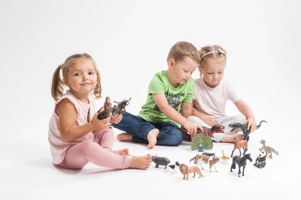 Vestlig pindsvin af plastik 4 cm i pose