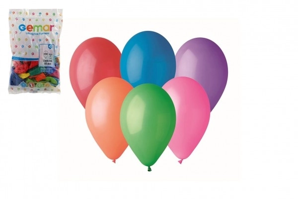 Ballon/Blærer oppustelige 13" 33cm 50 stk i pose karneval