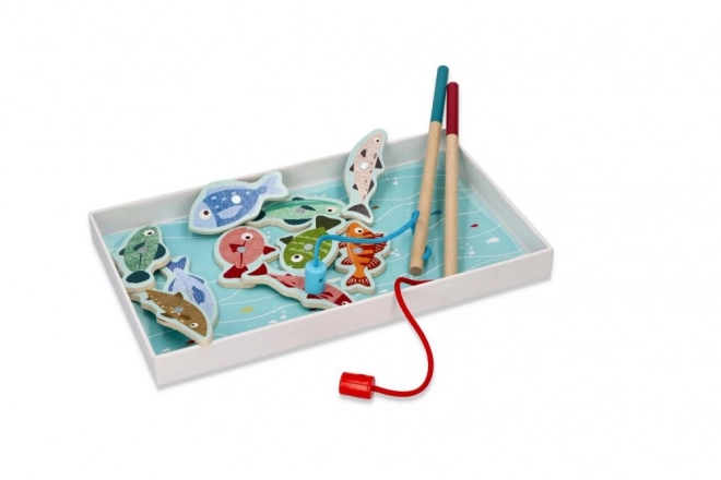 Magnetisk spil - Pingvin på fisketur
