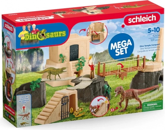 Sæt med figurer Dinosaurtemplets eventyr