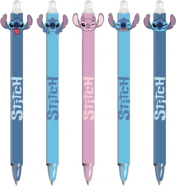 Viskelærbart gelpen blå STITCH DPL30