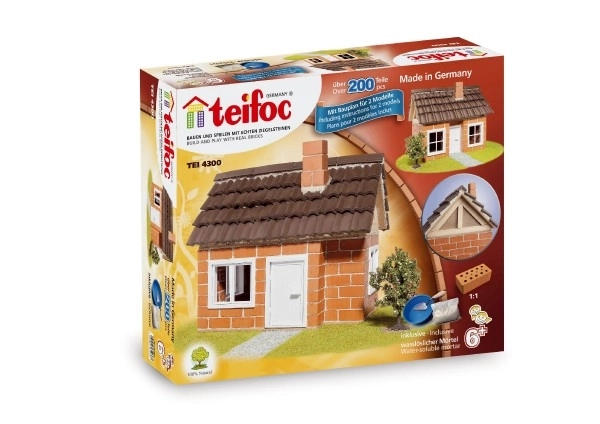 Byggesæt Teifoc Hus Carlos 200 stk i kassen 35x29x8cm