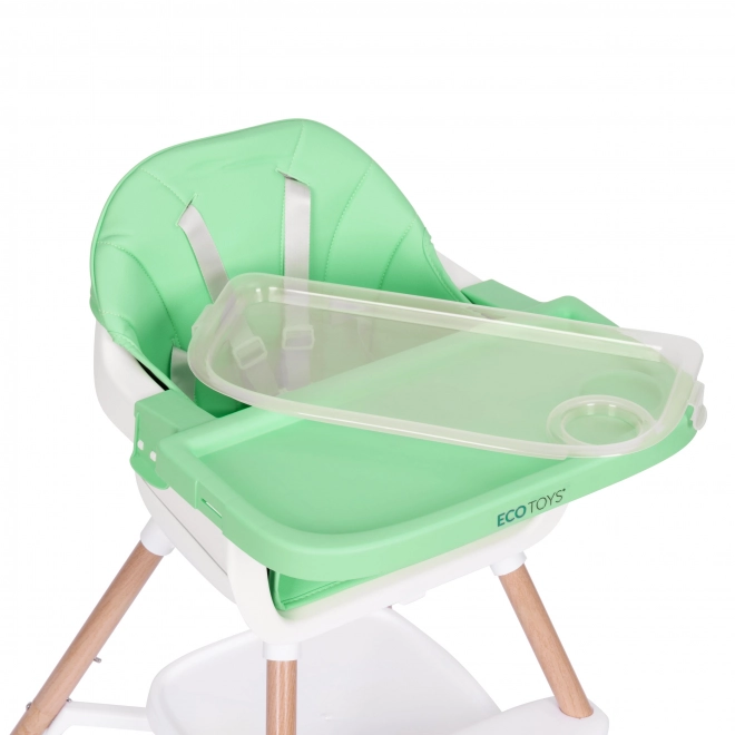Børnestol 2-i-1 grøn ECOTOYS