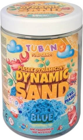TUBAN dynamisk sand 1 kg – Blå