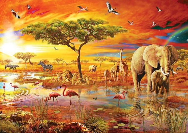 ART PUZZLE Puslespil Safari i Afrika 3000 brikker