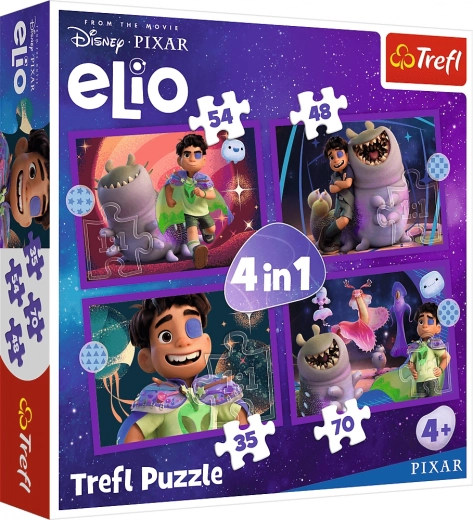 Trefl puslespil Elio udenjordiske missioner 4 i 1 (35, 48, 54, 70 brikker)