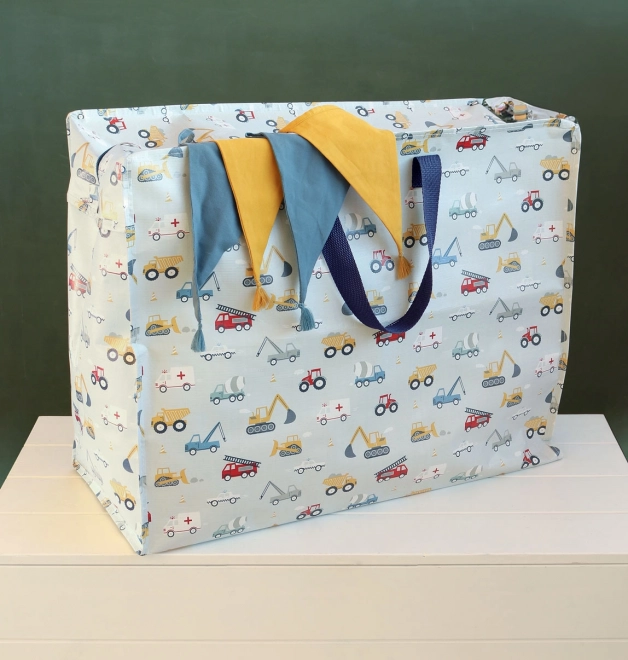 A Little Lovely Company XL opbevaringstaske – Vozidla