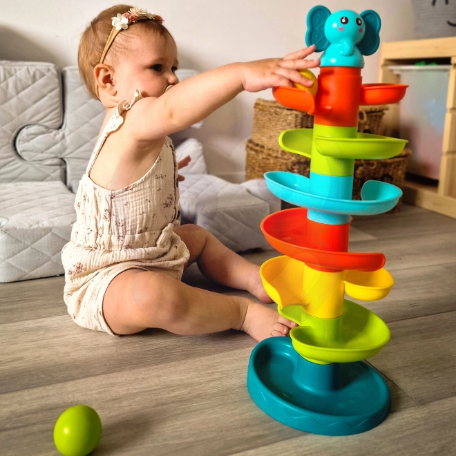 Kuglebane spiral for småbørn