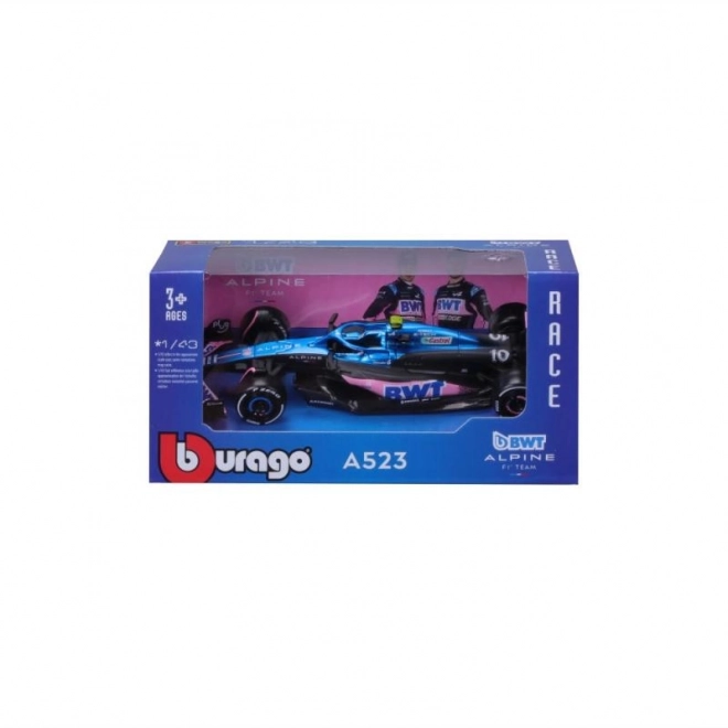 Bburago 1:43 RACE Formel F1 - BWT Alpine F1 Team A523 (2023) #10 (Pierre Gasly)