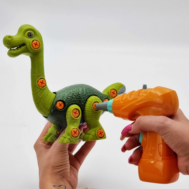 Dinozaur til Samling WOOPIE med Boremaskine