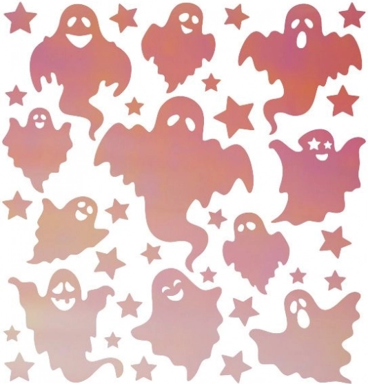 Fluorescerende strygepåmærker Halloween Spøgelser
