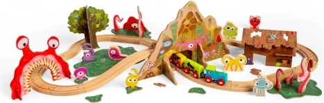 Bigjigs Rail træ togbane monstre