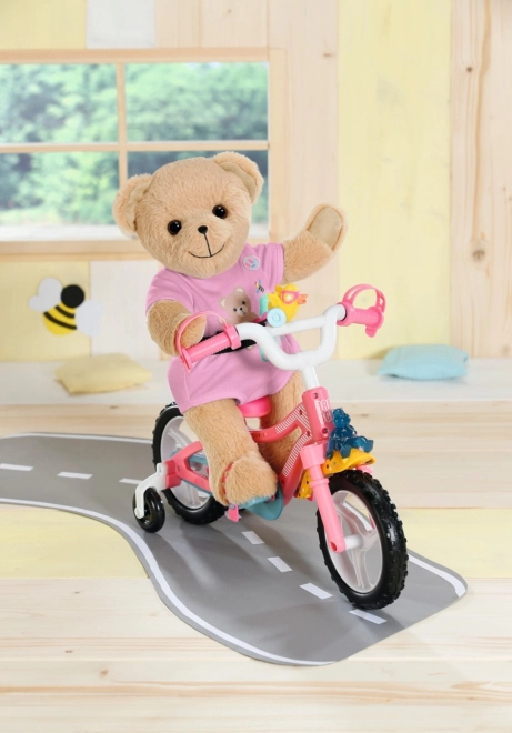 Bamse BABY born, lyserødt tøj