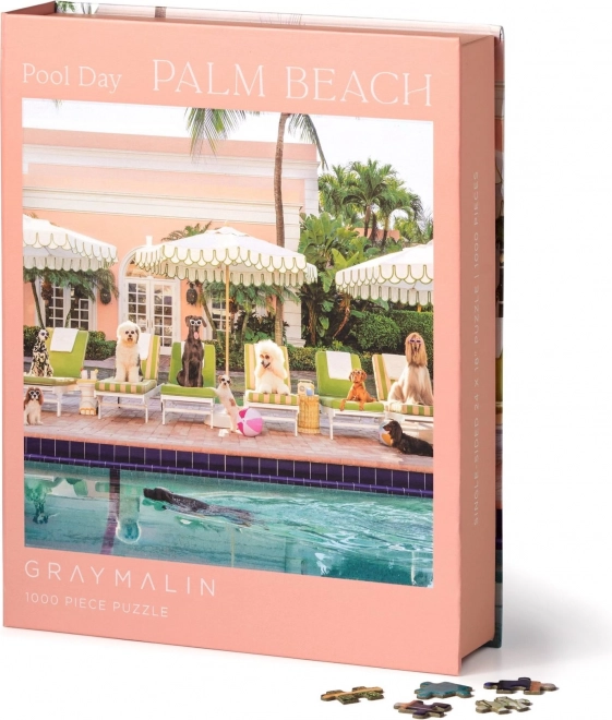Puslespil Ved poolen i Palm Beach 1000 brikker