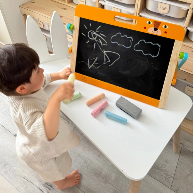 Børn magnetisk og kridttavle 2i1 Tooky Toy