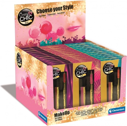Clementoni Crazy Chic lipgloss og lipliner til børn