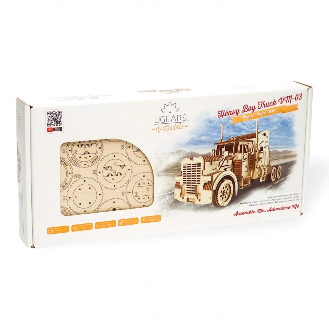 Ugears 3D puslespil - Heavy boy lastbil VM 03 - 541 dele
