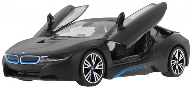 BMW i8 sort RASTAR 1:14 bil med fjernbetjening + 2,4 GHz fjernbetjening