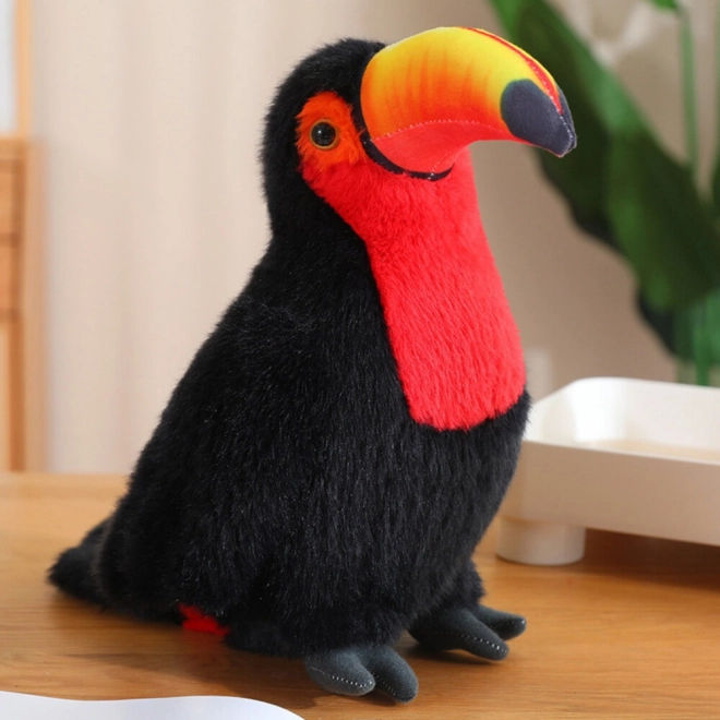 Plysbamse tukan rød 20 cm